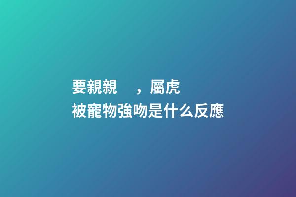 要親親，屬虎被寵物強吻是什么反應